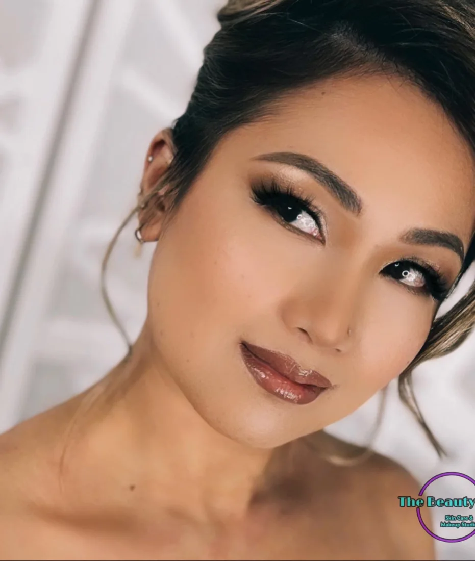 Glam bridal makeup closeup, The Beauty Bar, Yuma